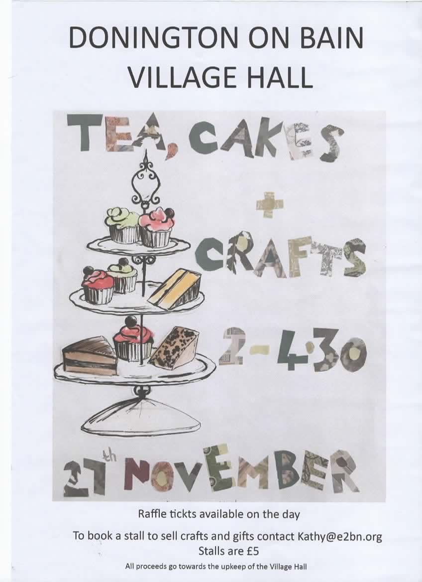 Dob tea cakes crafts 27th november
